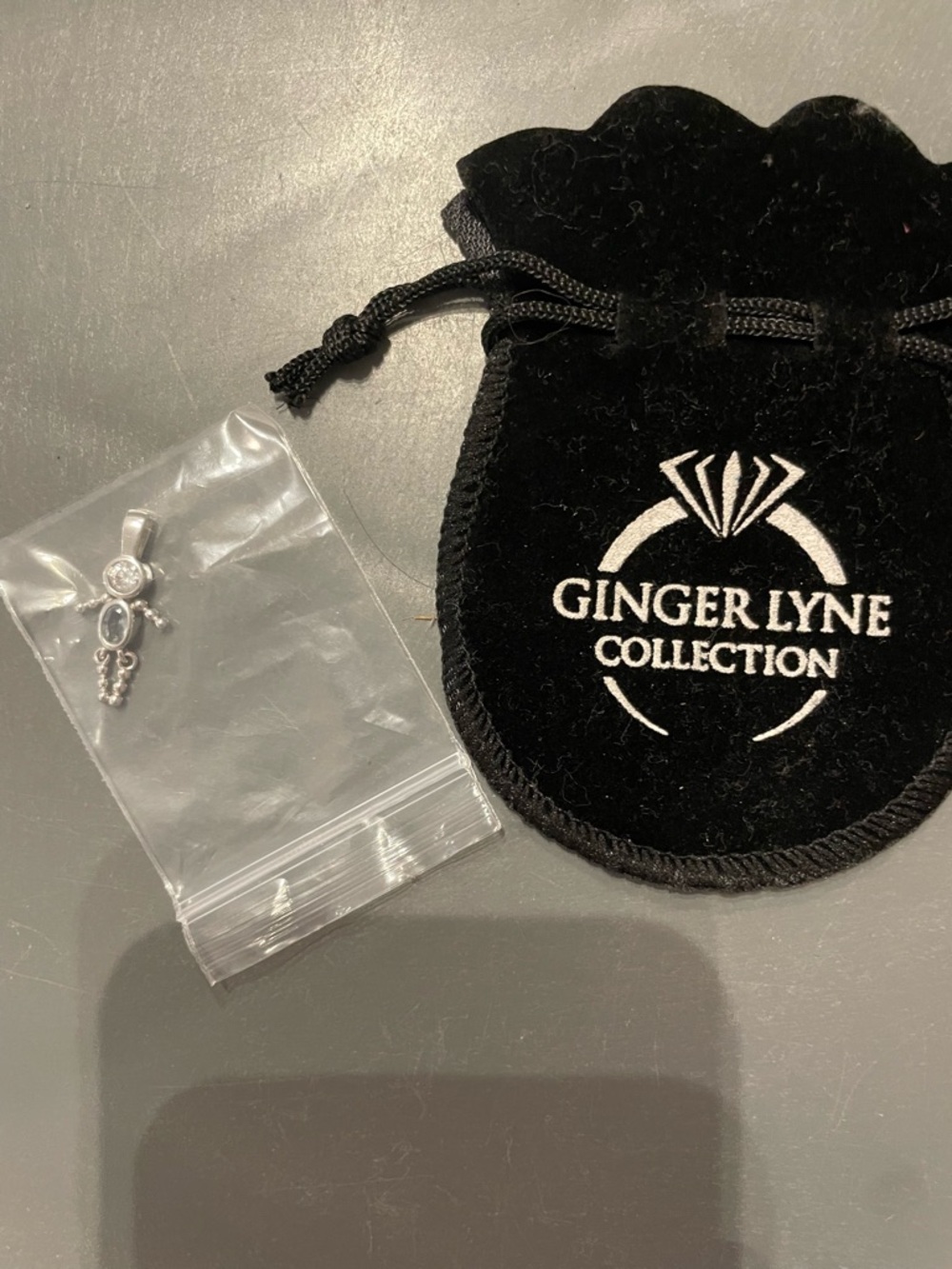 Ginger Lyne Boy Kid Birthstone March Pendant Charms Cubic Zirconia Stone New
